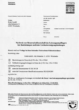 Download PDF-Datei: Nachweis zur Steuerschuldnerschaft